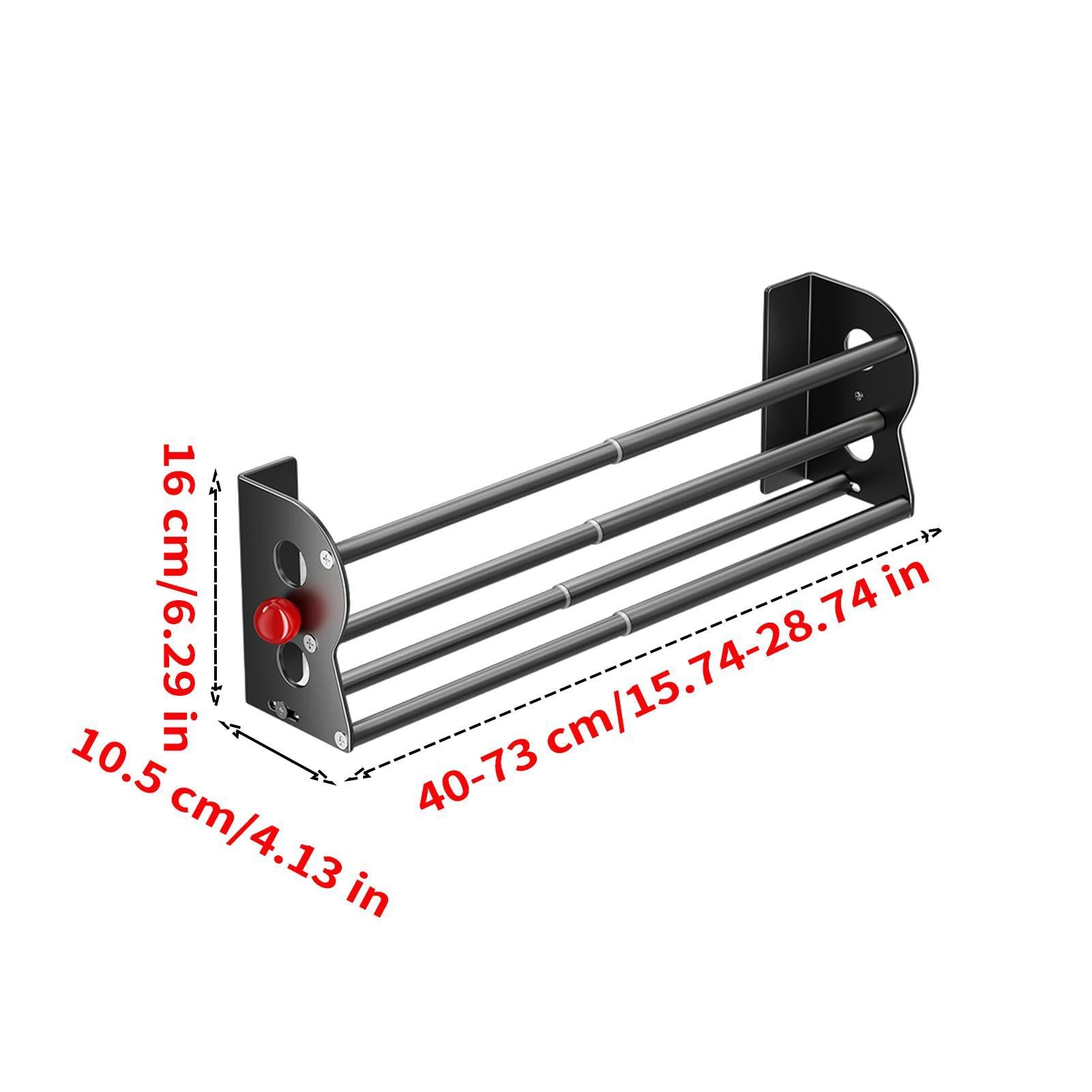 Zapatero de pared Organizador De 2 Niveles Extensible Magnético Sin Taladro | Soporte de zapatos para hogar, interior, entrada, sala de estar, dormitorio, hotel, residencia, autocaravana