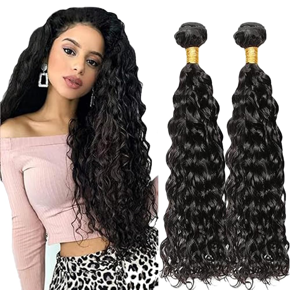 Extensiones de cabello humano ondulado natural de 35cm y color negro real 8
