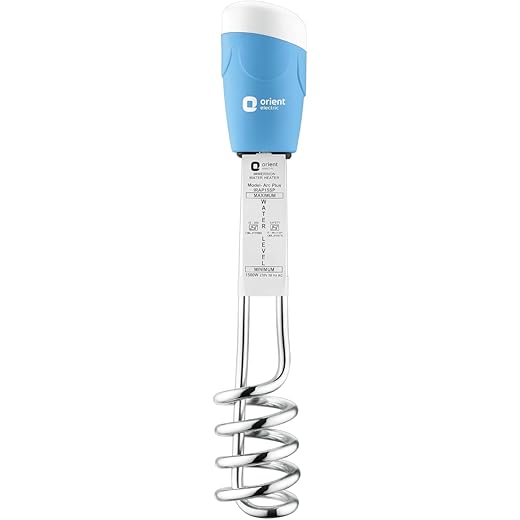 Orient Electric Arc Plus 1.5kw |Immersion water heater|100% shock proof body|Heavy copper element|With Bucket clip| ISI certified | 2 years replacement warranty