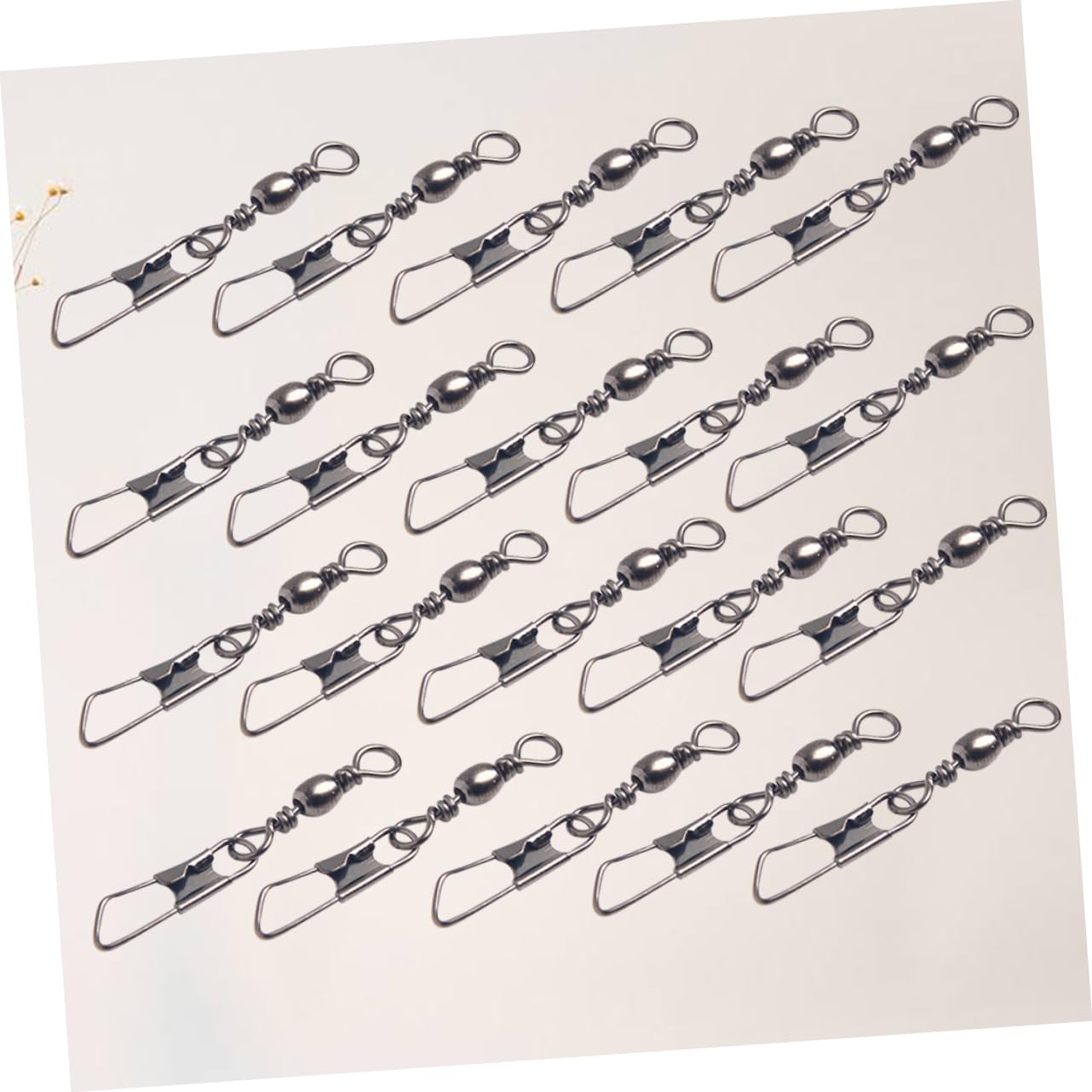 Sosoport 3 Sätze Angelhakenverbinder Aus Metall Rollwirbel-leitungsverbinder Robust Langlebig Leicht Für Den Außenbereich 200 Stück * 3
