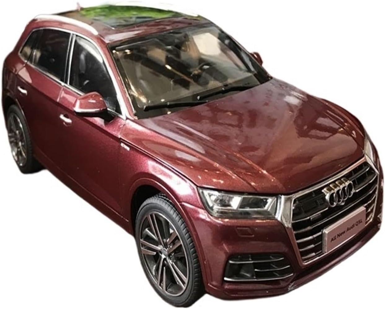 Mini Vehicles Toys 1:18 for Die Cast Metal Special Edition Audi Q5L 2018 SUV Alloy Car Model Adult Collector Grade Great Car Gift and Teens(Black)