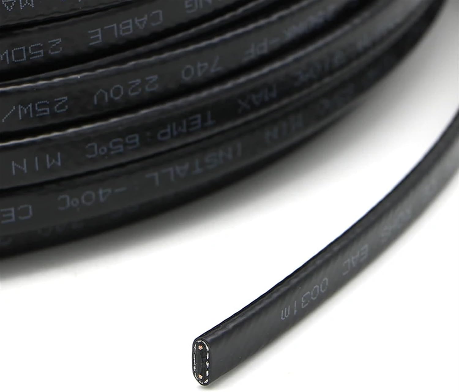 Heating Floor Cable Electric Underfloor Heating Roof/Gutter/Pipe Anti-Freeze Pipe Insulation Self-regulating Heat Trace Cable (Color : 80m) (20m)