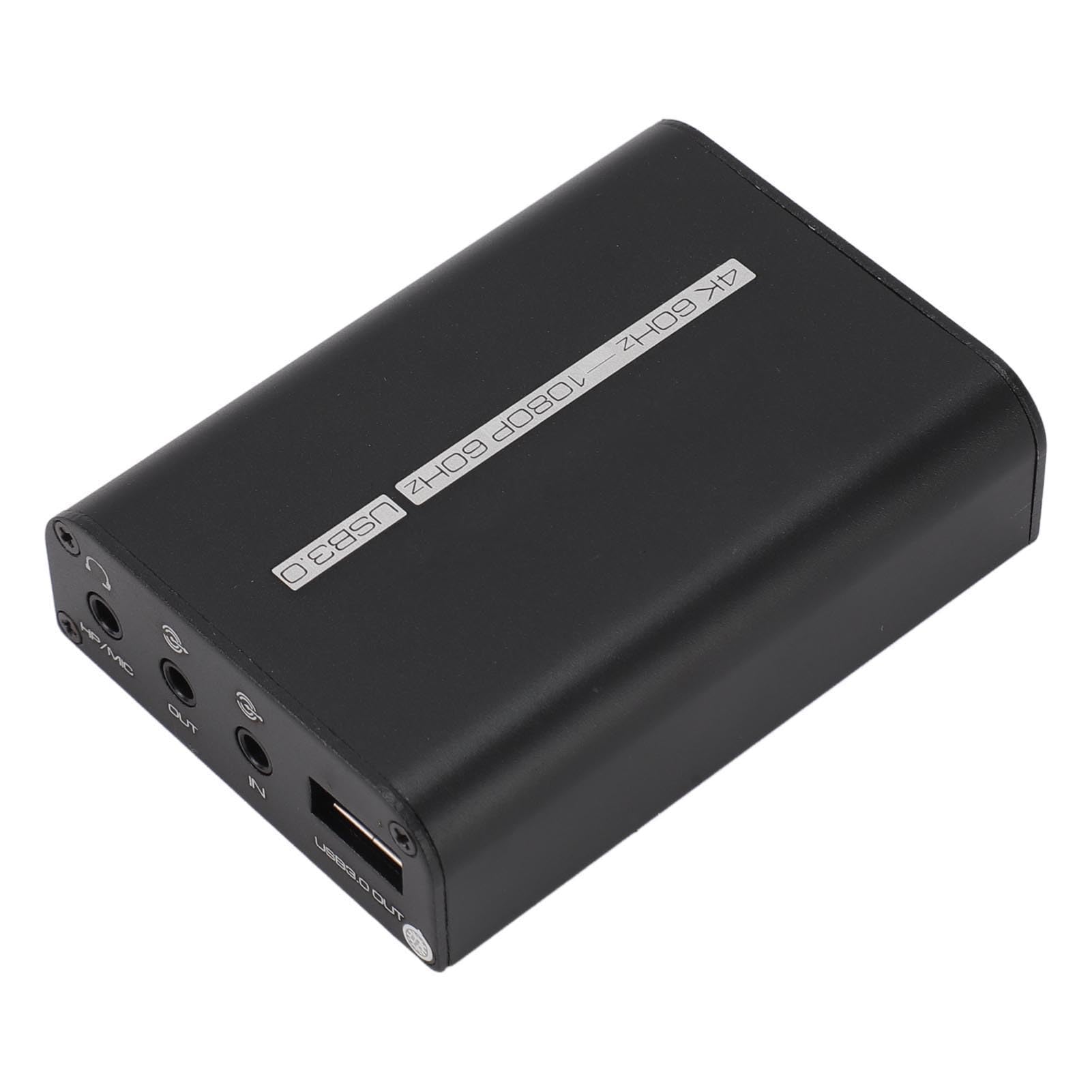 Tarjeta de Captura de Video de Sonido USB 3.0 4K HD Multimedia Interface Loop out Recorder de Captura de Video para Camera PC