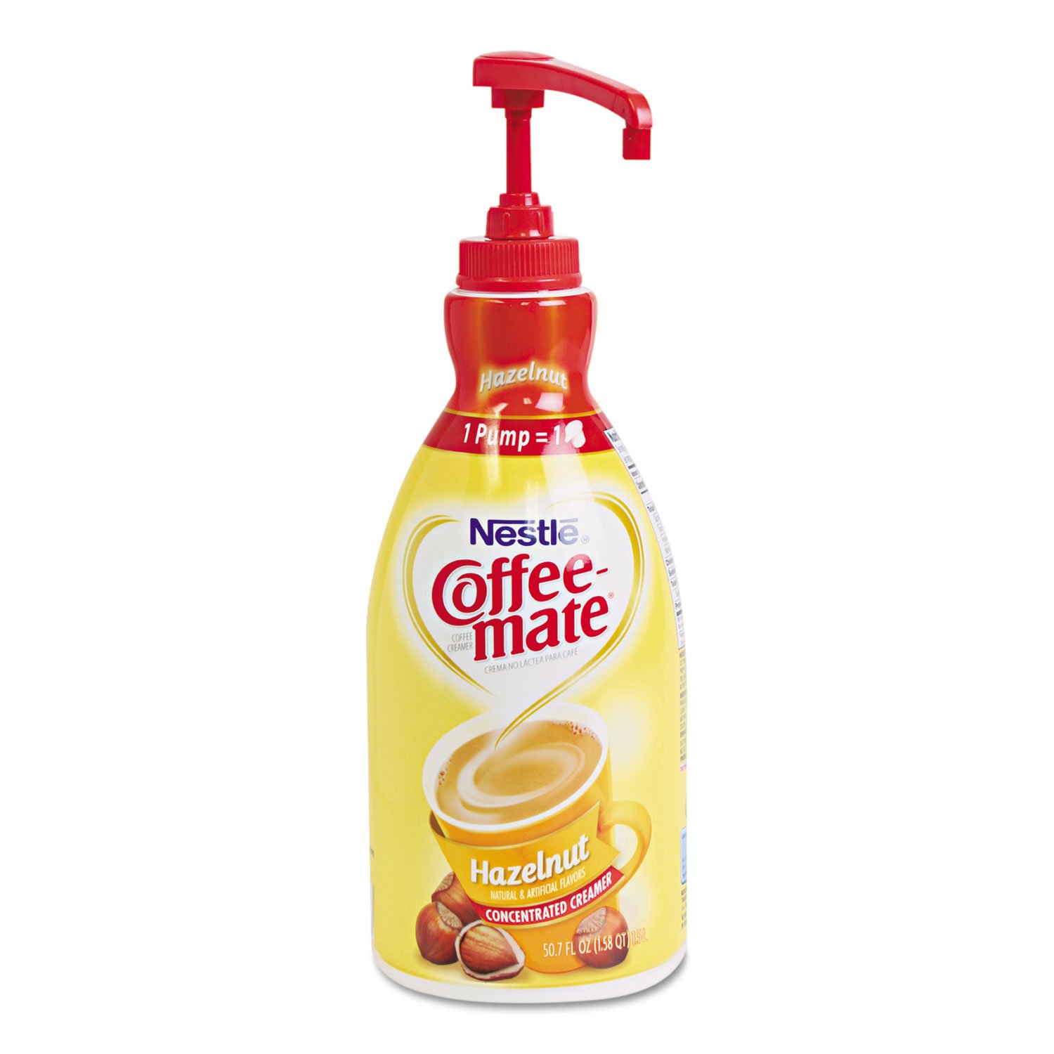 Coffeemate Hazelnut Creamer, 1.5 Liter Pump Bottle