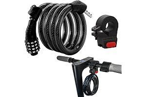 E Scooter Lock: 4-Digit, 12 Steel Cables, 4ft Anti-Theft Ideal Lock for...