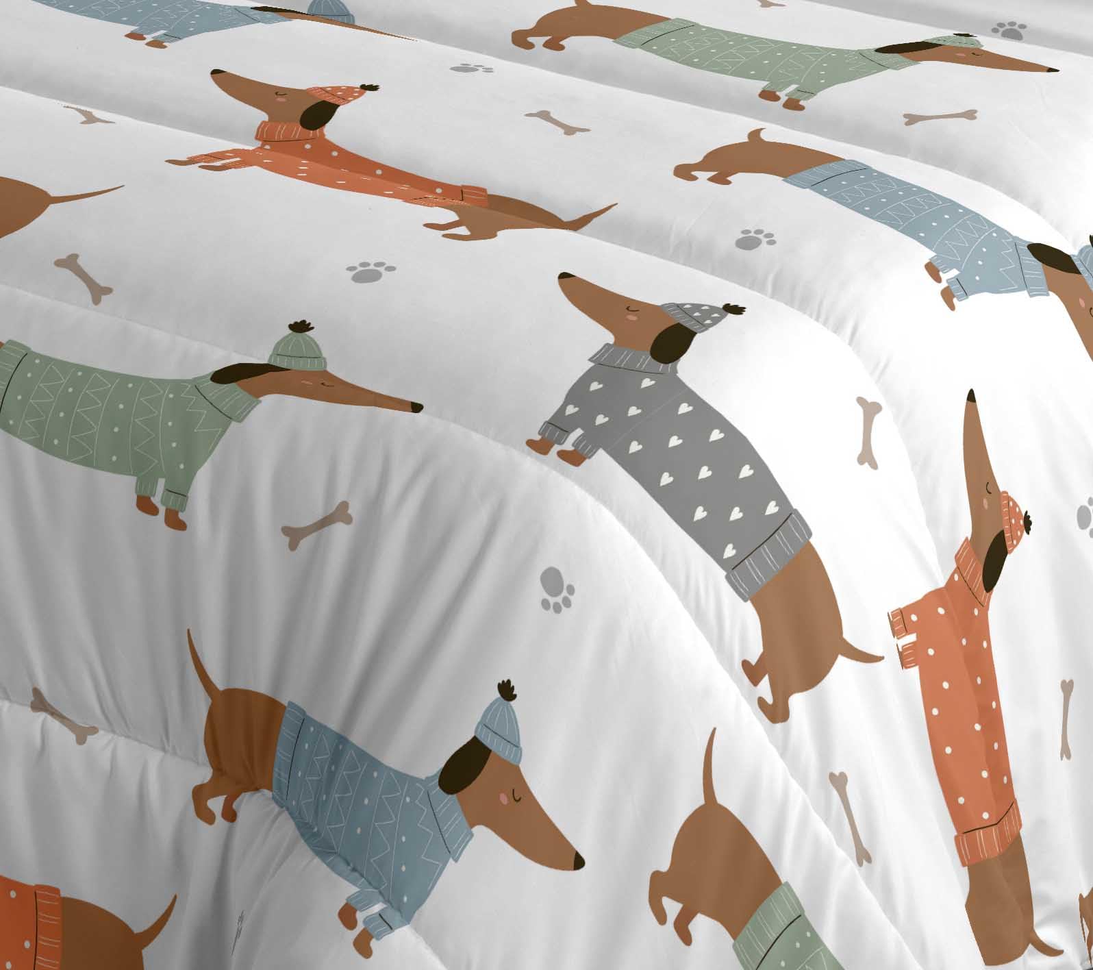 NATURALS Edredón nórdico Estampado Cama 90, edredón 300 Gramos 180x260, Mochi