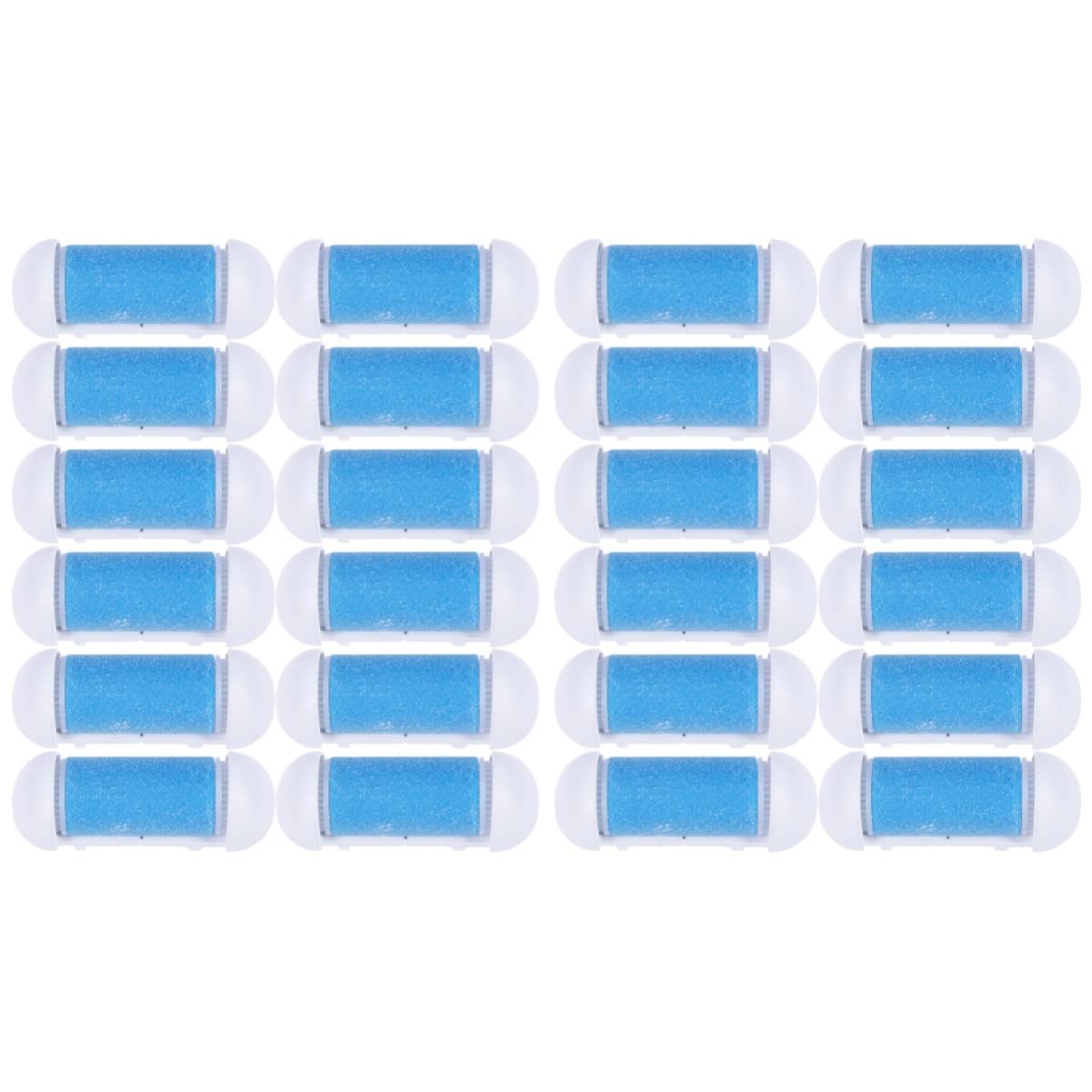 FOMIYES 24pièces Remplacement Pour Électrique Ponceuse à Pied Accessoires De Pédicure Pour Élimination De Callosités Et Peau Morte Outils De Soin Des Bleu