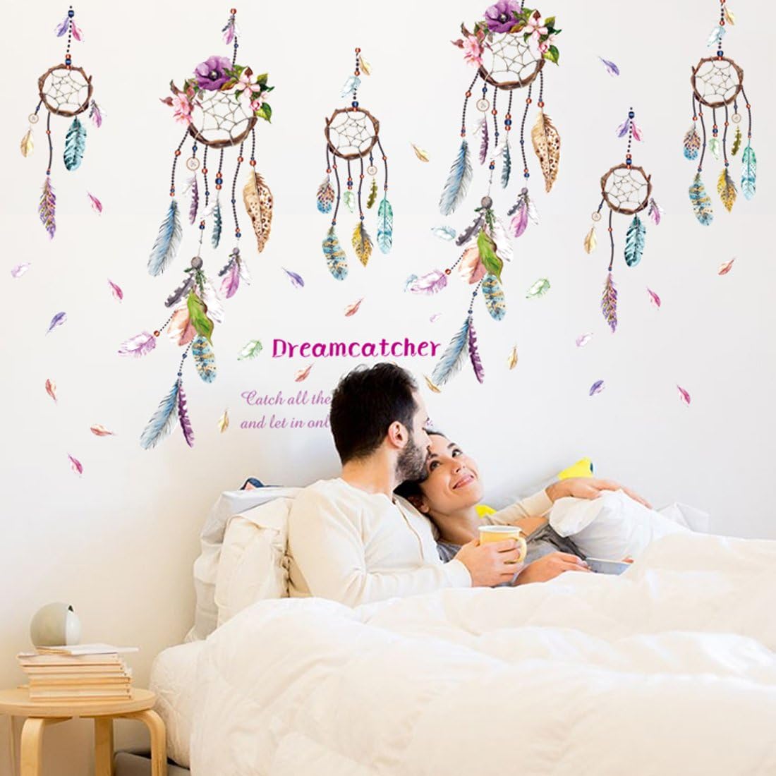 Indian Royals Dream Catcher Stickers for Walls of Home, Wall Sticker for Living Room, Wall Stickers for Home, Wall Painting Stickers, Living Room Wall Stickers (60cm x 90cm)-Self-Adhesive 1