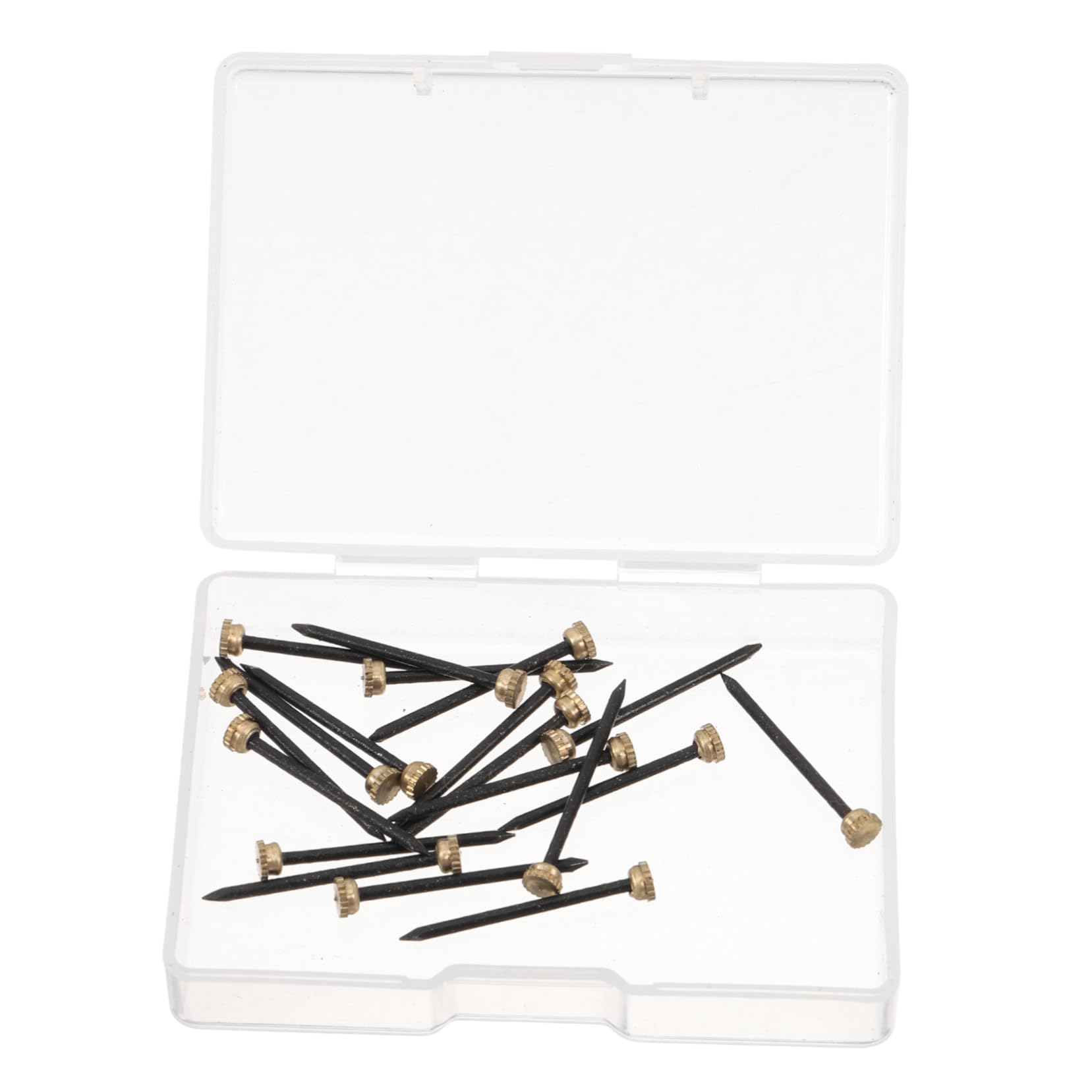 Cabilock 20 Pcs Style Nails Wall Tacks Wall Nail Nails for Hanging Wall Decorative Nails Hanging Nails for Wall Art Frame Nails V Nails for Picture Frames Iron Golden
