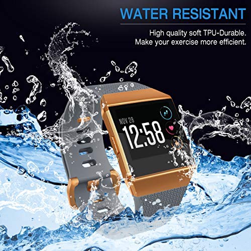 Image of AIUNIT Compatible Ionic Bands for Men Women Teens Kids Large Small, Strap Sport Accessory Wristband Design for Ionic Smart Watch