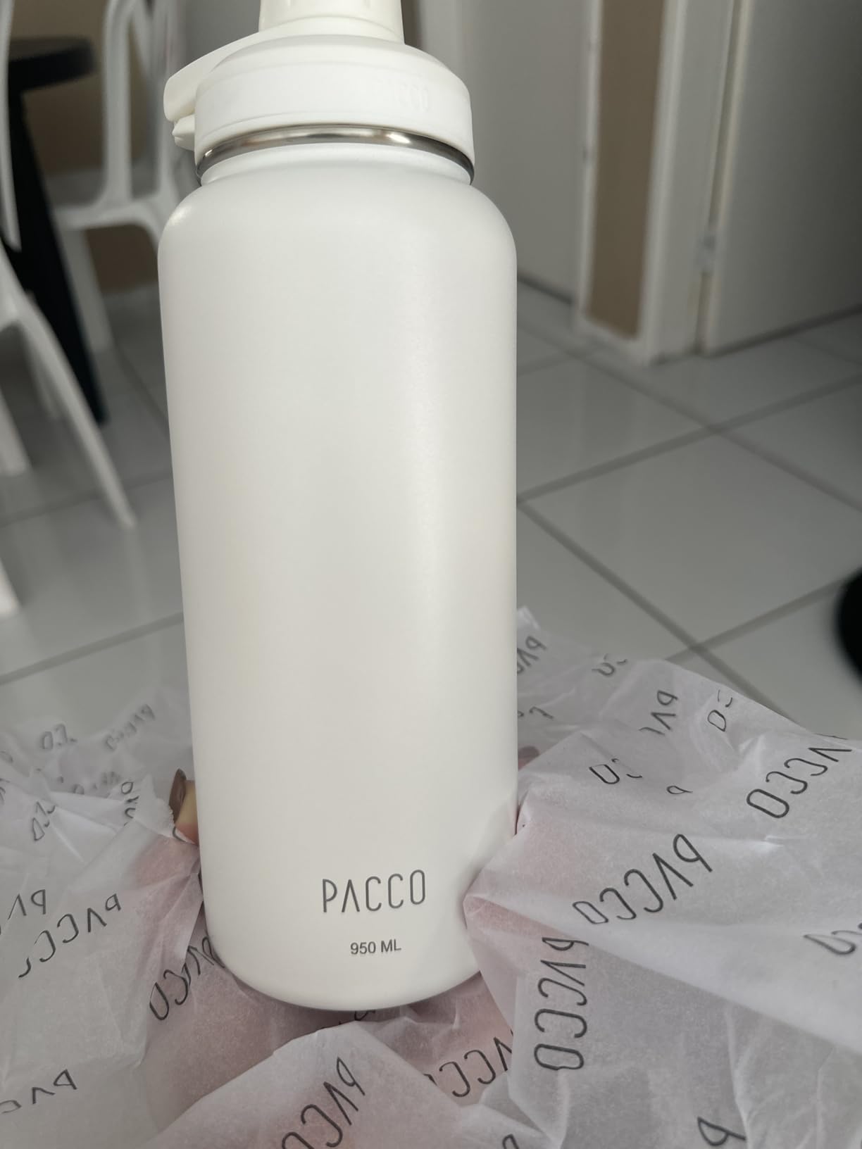 Detalhe do bico e vedação hermética