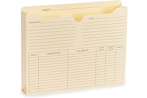 Blue Summit Supplies Project Management Job Folder with Reinforced Tabs