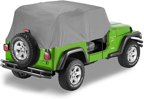 Funda trasera para vehículo Bestop para todo tipo de condiciones climatológicas, de color carbón, Carbón