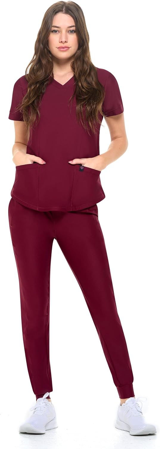 Natural Uniforms Ultra Stretch Womens Jogger Scrub Set