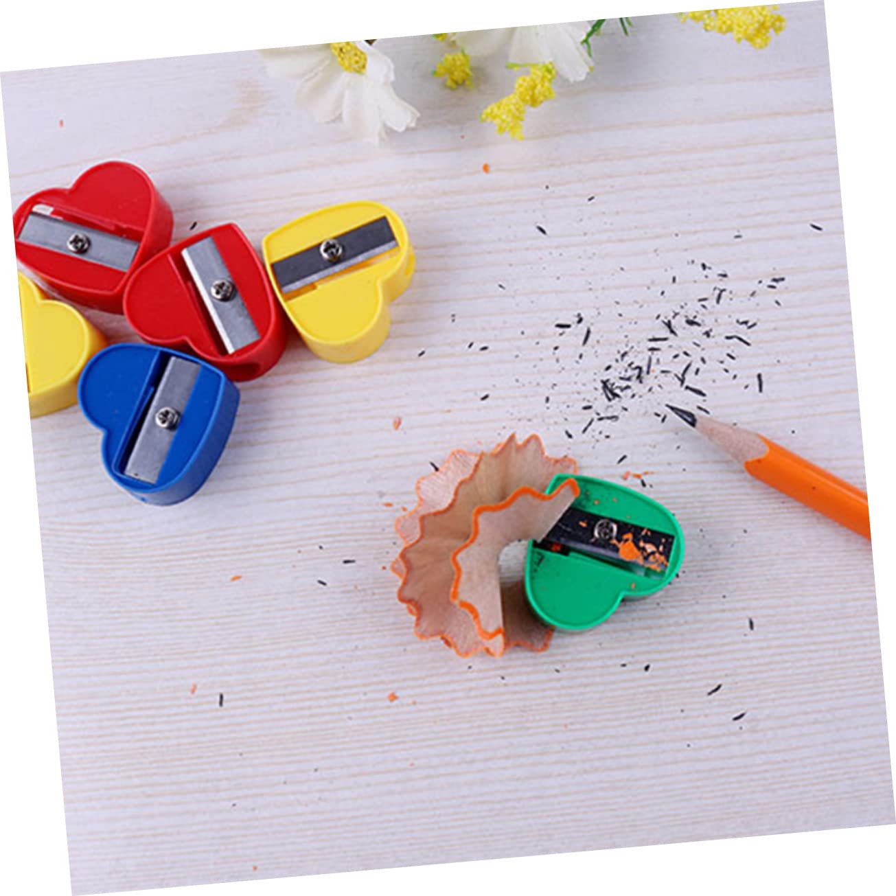 OSALADI 5 Set Temperamatite Manuale Per Temperamatite Portatile Compatto E Scolastico 40 Pezzi * 5