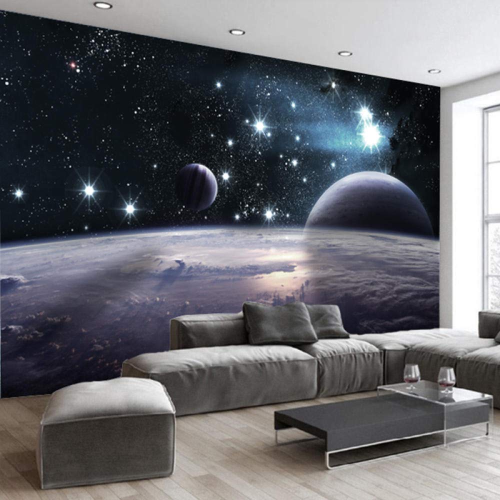 Tapisserie Mural Galaxie 3D 180x230 Cm - Tissu Déco Pour Chambre, Salon (100% Polyester)