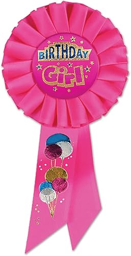 Beistle Roseta de cumpleaños niña