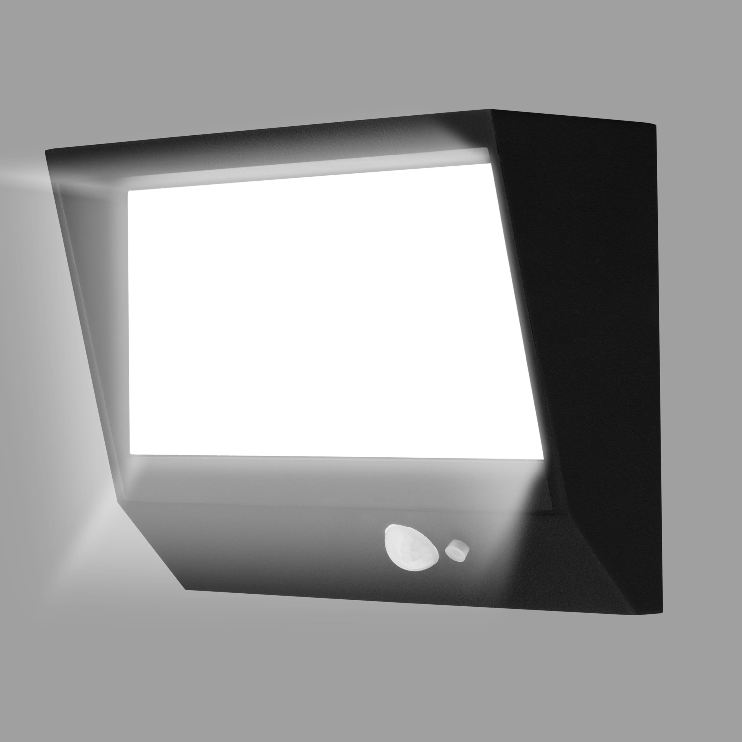 REV Lumus 140 lampa solarna z czujnikiem ruchu, oświetlenie ogrodowe, 110 lm, 3000 K, 2 W, IP65, czarna