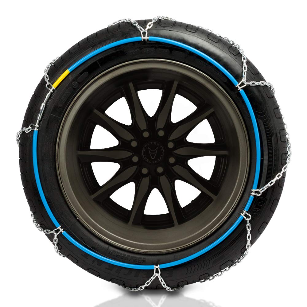 Juego de 2 Cadenas de Nieve Metálicas Safe Grip Eslabón 9mm. Homologadas TÜV ÖNORM (Talla según Medidas de neumáticos) (Talla 95)
