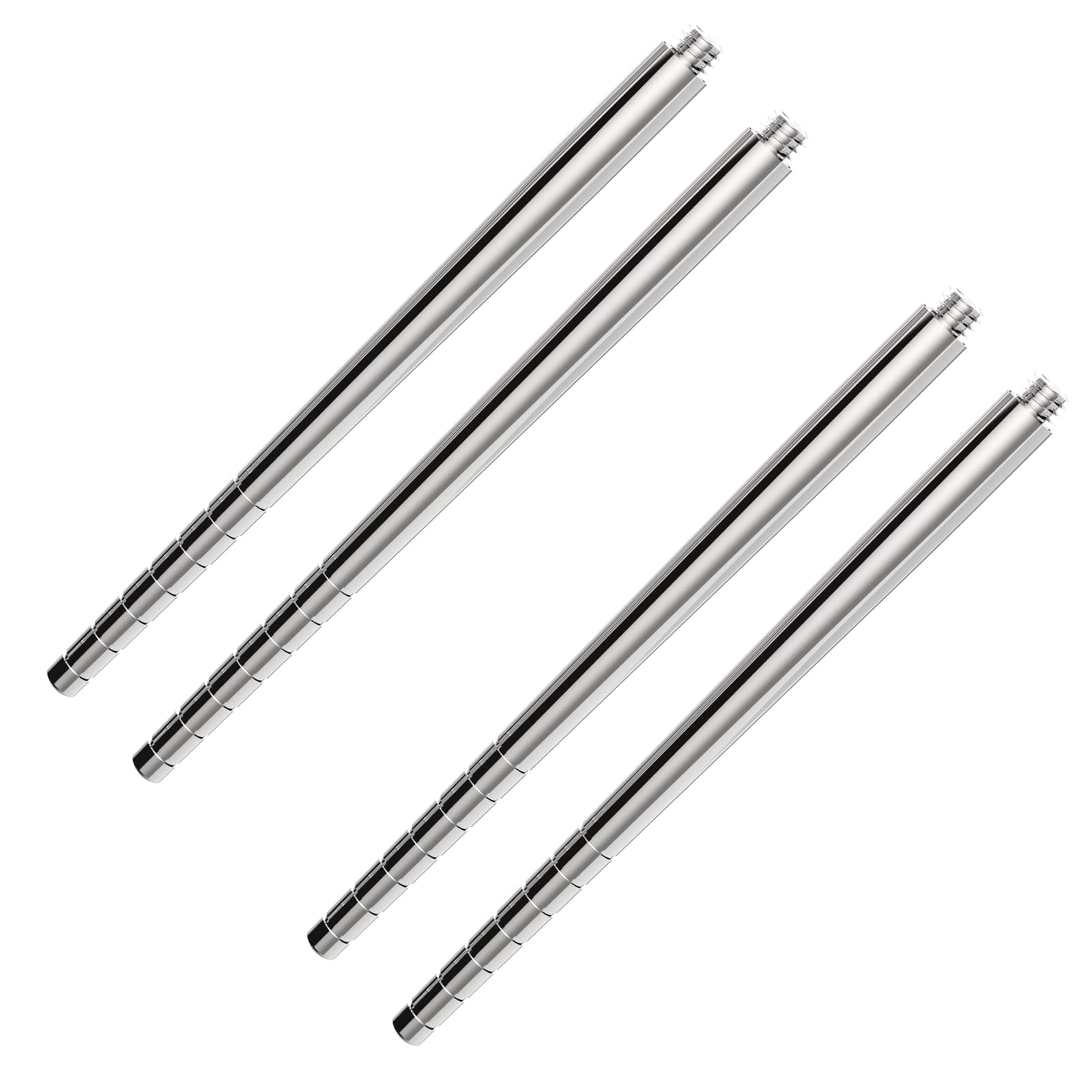 Autosticks Metal Chopsticks - 2 Set Reusable Kids Chopsticks, Easy to Clean, Super Portable (Silver)
