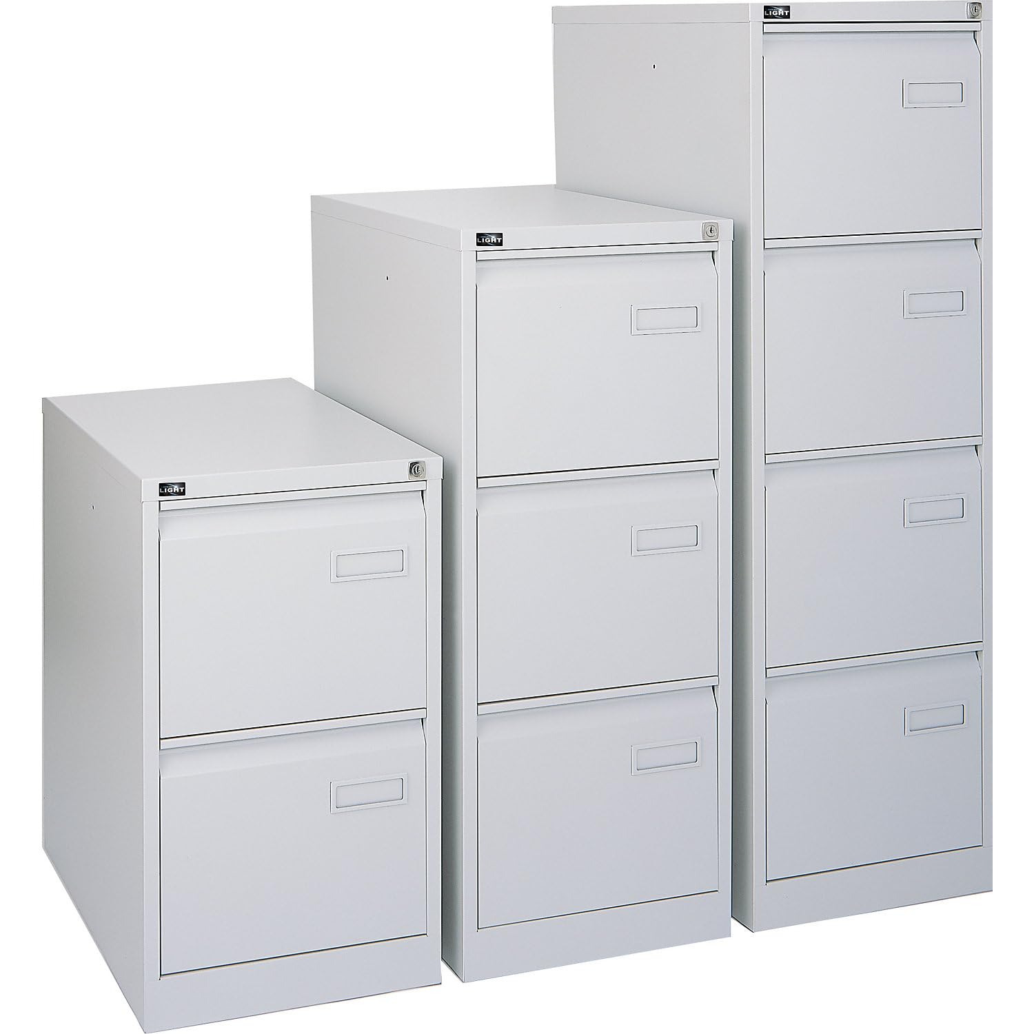 BISLEY | Hängeregistraturschrank Light | 1-bahnig | 4 Schübe | DIN A4 | lichtGrau