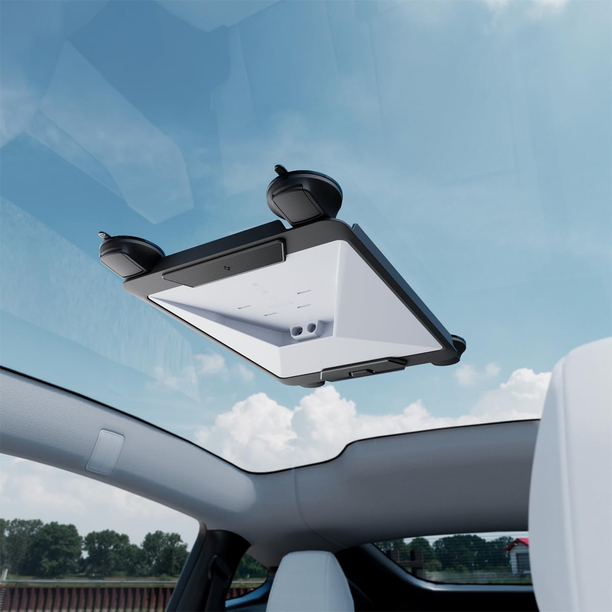 Spigen for Starlink Mini Mount Rattleproof Quick-Release Design with Strong Suction Cups [Holds 50+ lb Force] Mounting Kit for Cars, RV, Boats,