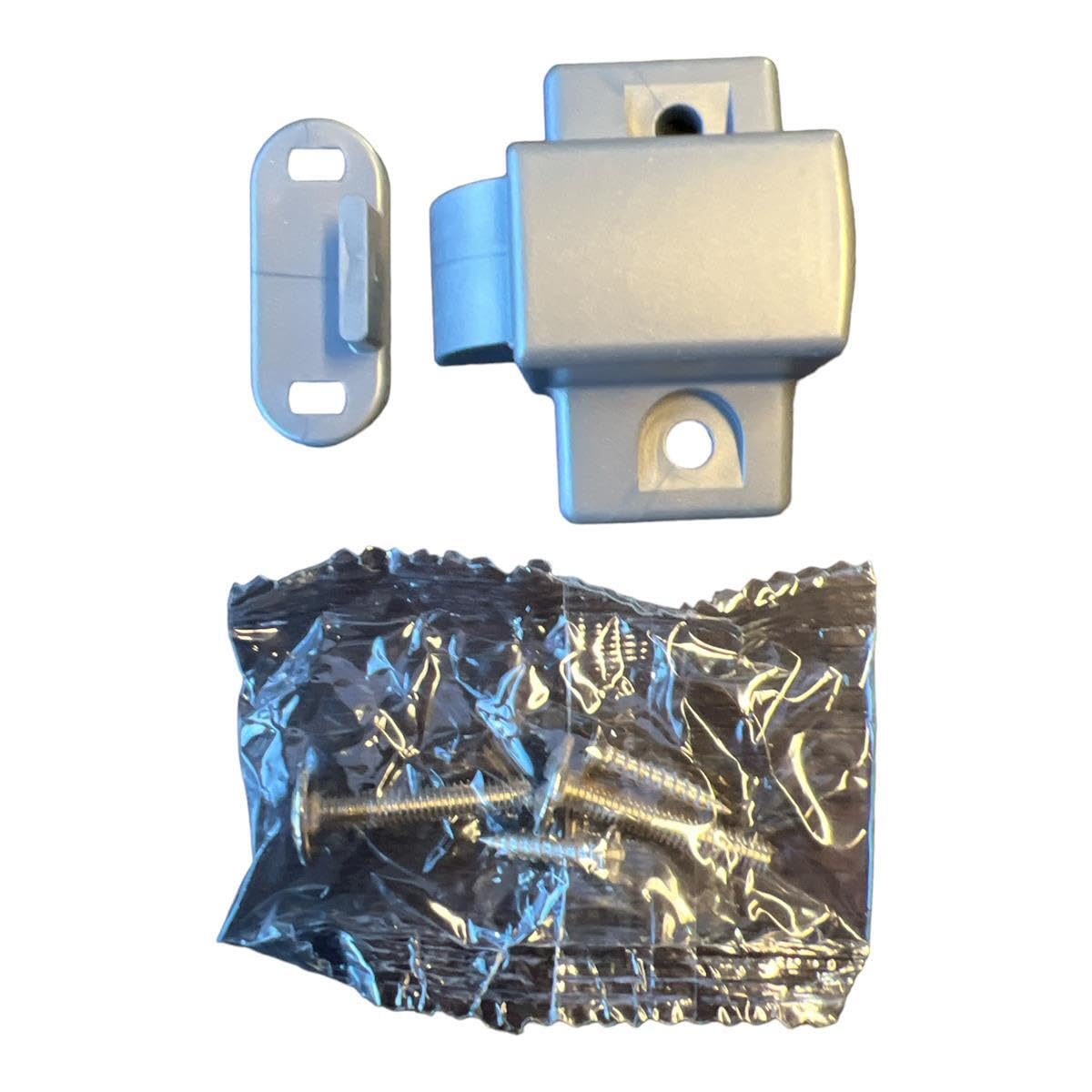 Kit di chiusura per maniglia dei mobili argento per elementi scorrevoli RVTechnik camper roulotte