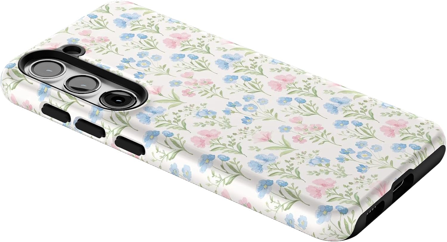 Casely Galaxy S23 Plus Case | Pastel Garden | Sunday Best | Essential Slim Dual-Layer Protective Design
