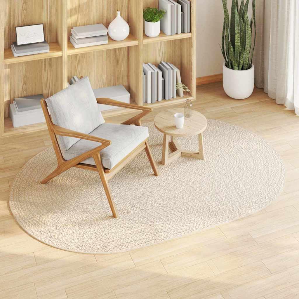 ZIZUR - Alfombra de polipropileno (200 x 140 cm, resistente a la intemperie, para exteriores, balcón, terraza, moderna, fácil de limpiar, antideslizante, resistente a los rayos UV, ovalada)