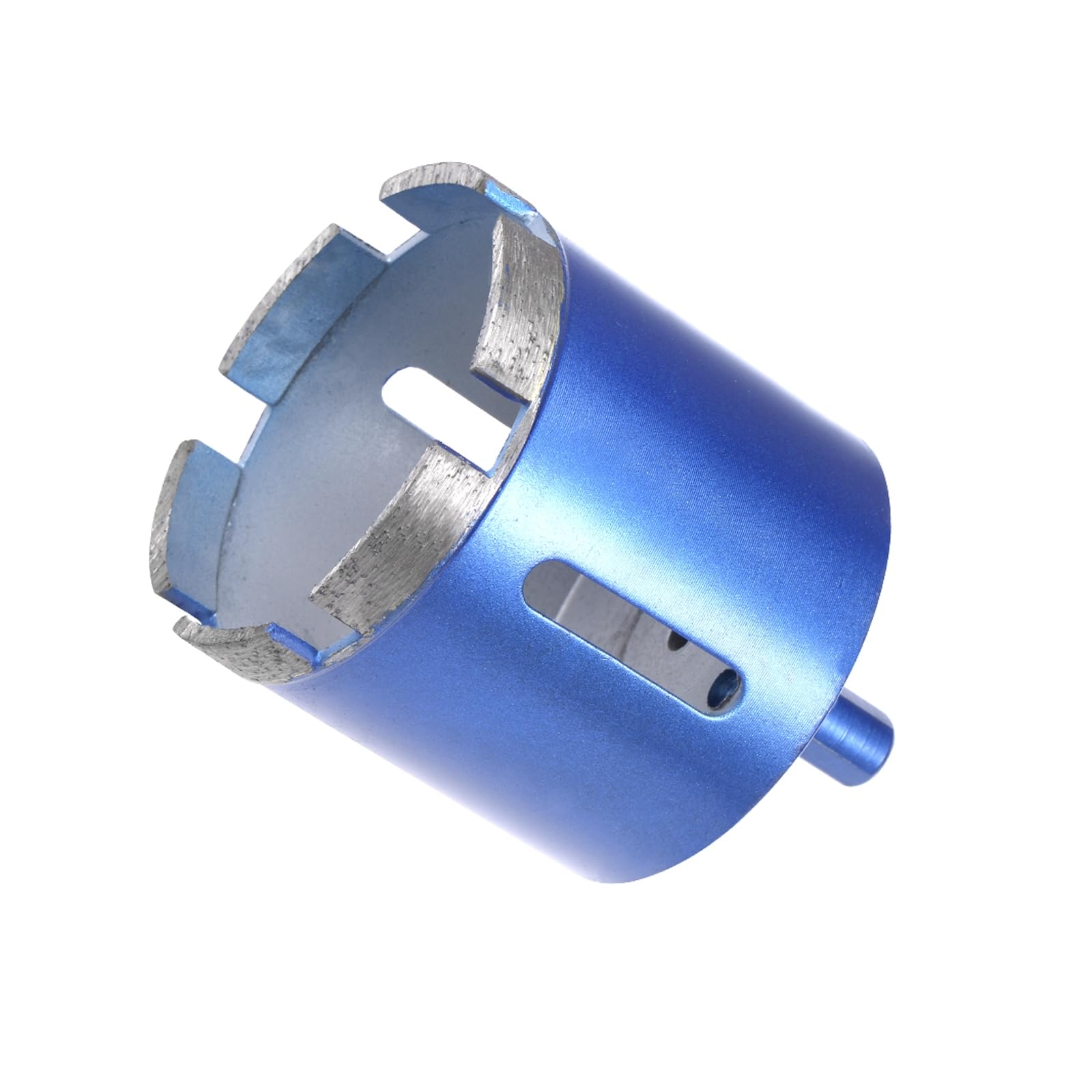 CoCud Diamond Core Drill Bit, 60mm Dia Round Shank, Tiles Stones Marble Concrete Dry/Wet Hole Saws Blue