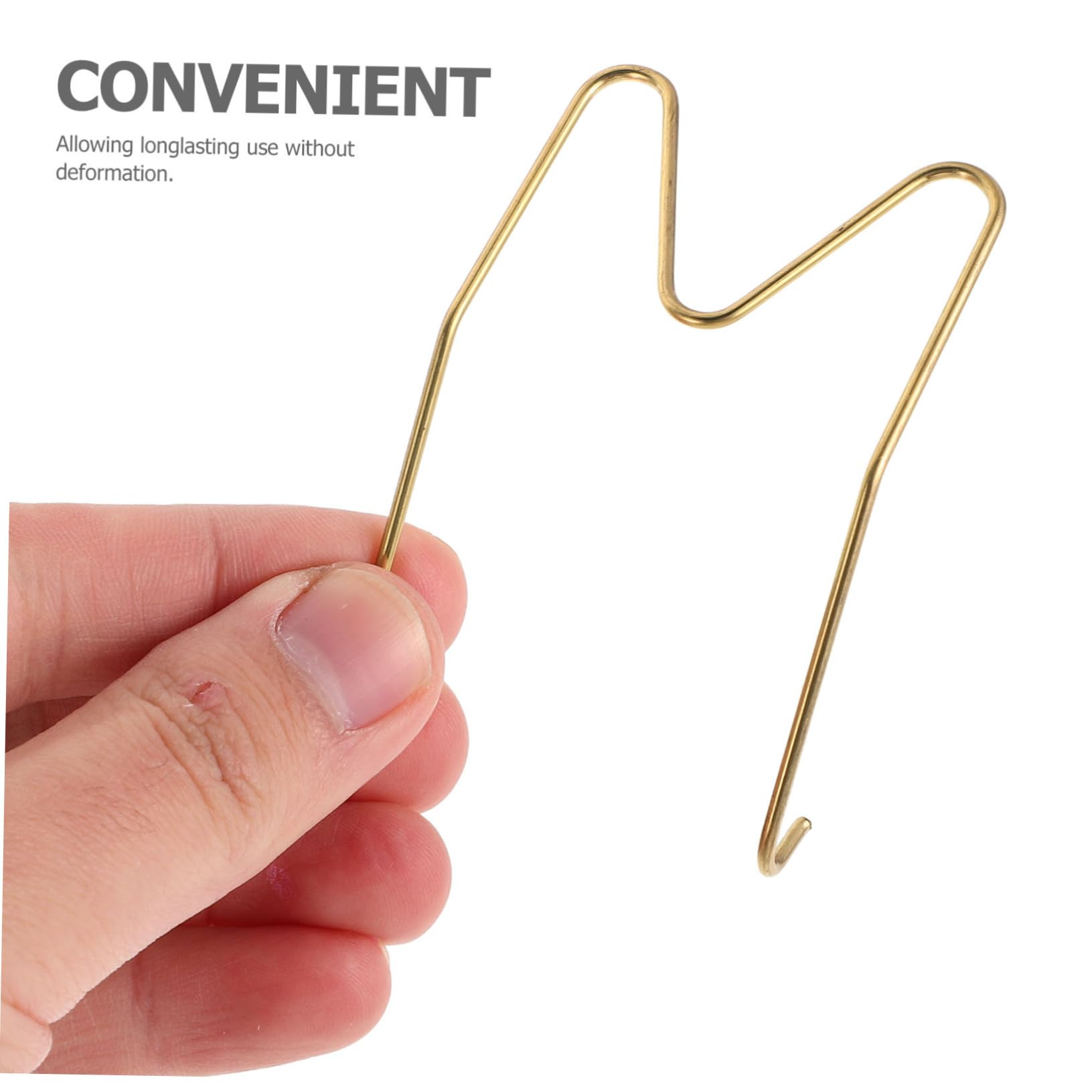 SOESFOUFU 5pcs Stainless Steel Plate Wall Hangers Decorative Wall Plate Holders for Home Elegant