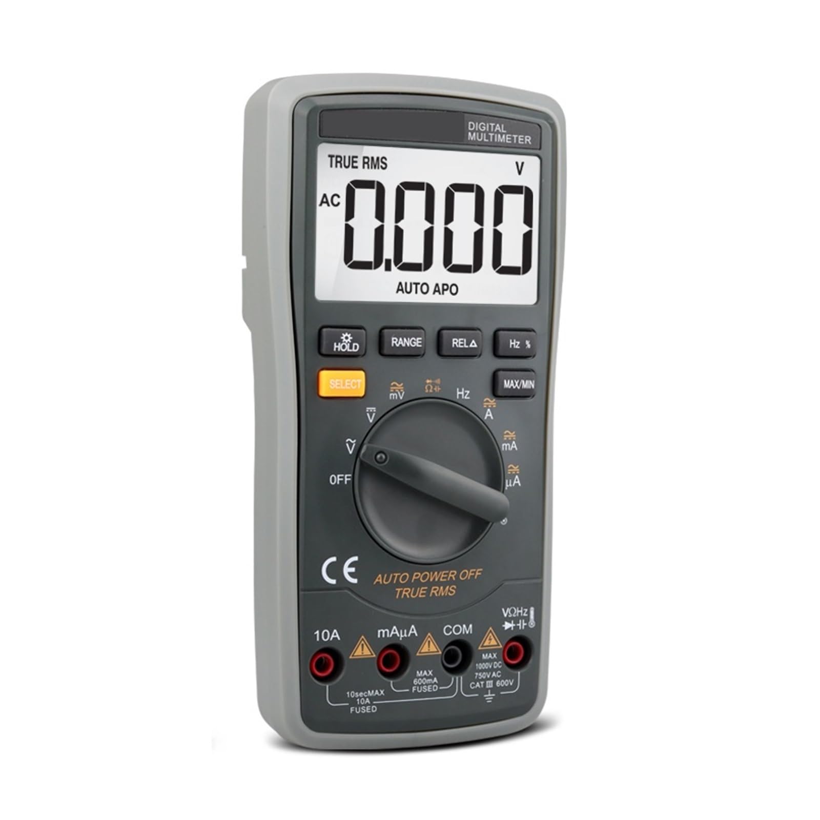 Cyfrowy Multimetr 6000 Zlicza True Rms Woltomierz AC/DC Tester Próbnik Elektroniczny Częstotliwość Dioda Temperatura Dokładny Pomiar