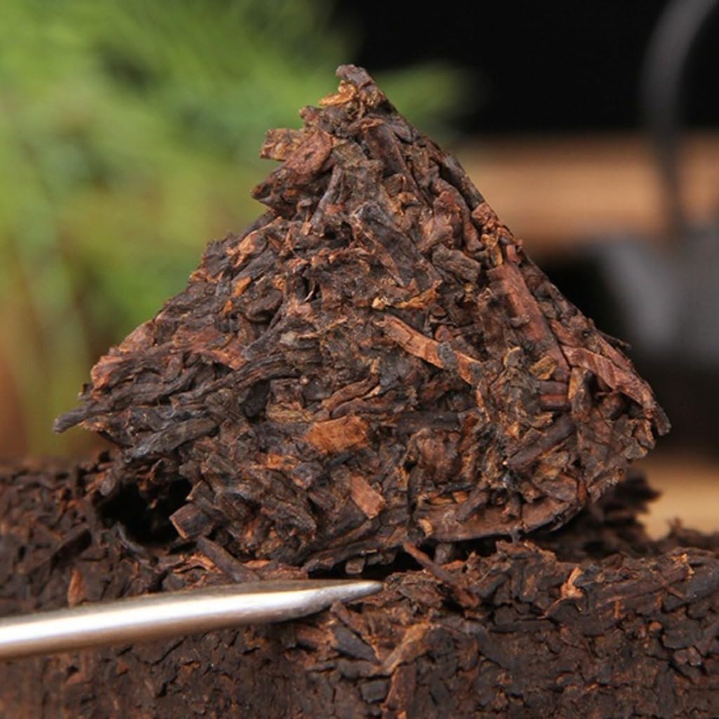 Té Pu-erh Maduro Premium De Yunnan | Ladrillo Suave Añejado 10 Años, Ladrillo De Té Compacto | Té Negro Chino | Bebida Saludable (100 g * 5)