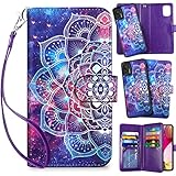 Vofolen for Moto G Stylus 2021 Case 9-Slot Wallet Credit Card Holder 2-in-1 Detachable Strap Women...
