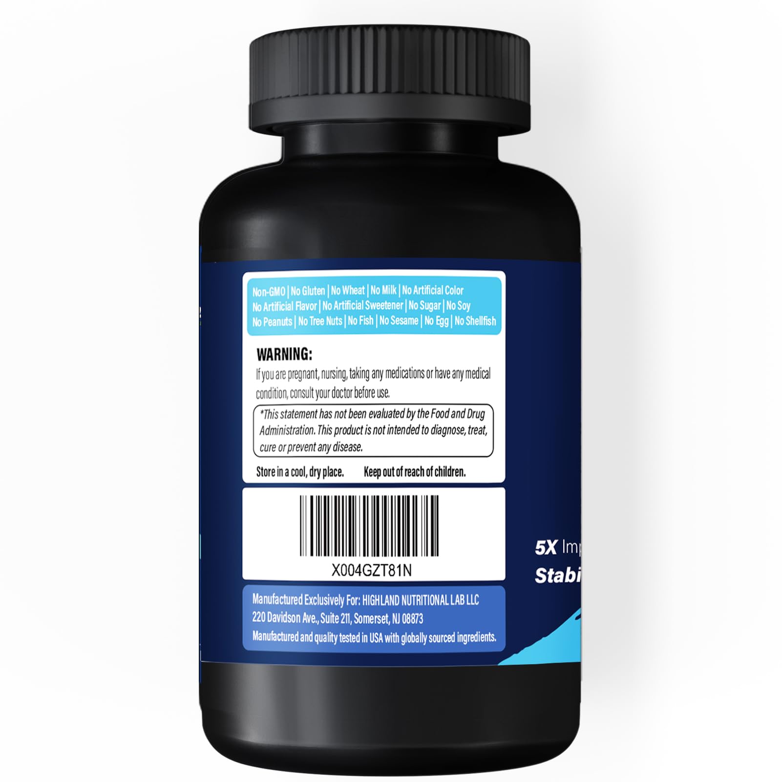 R Lipoic Acid (Na) 300mg per Serving, 120 Capsules, Up to 5X Improved Absorption, Excellent Dietary Supplements for Healthy Metabolism Support and Antioxidants-1 Bottle — Amazon image 7