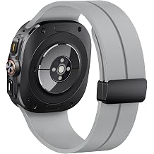 ANCOOL for Samsung Galaxy Watch Ultra Bands 47mm for Men, Silicone Sport Magnetic Band for Galaxy Ultra Watch Bands, Starlight
