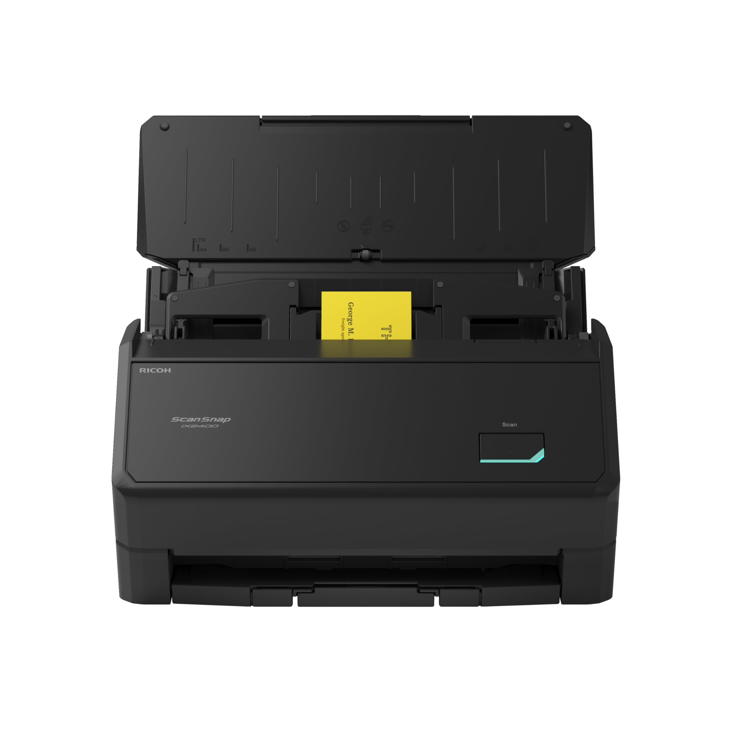 Ricoh ScanSnap iX2400 Dokumentenscanner A4 Duplex Touch-Screen USB3.2 Desktop-Scanner (45 S/min / 90 B/min) mit ADF Schwarz