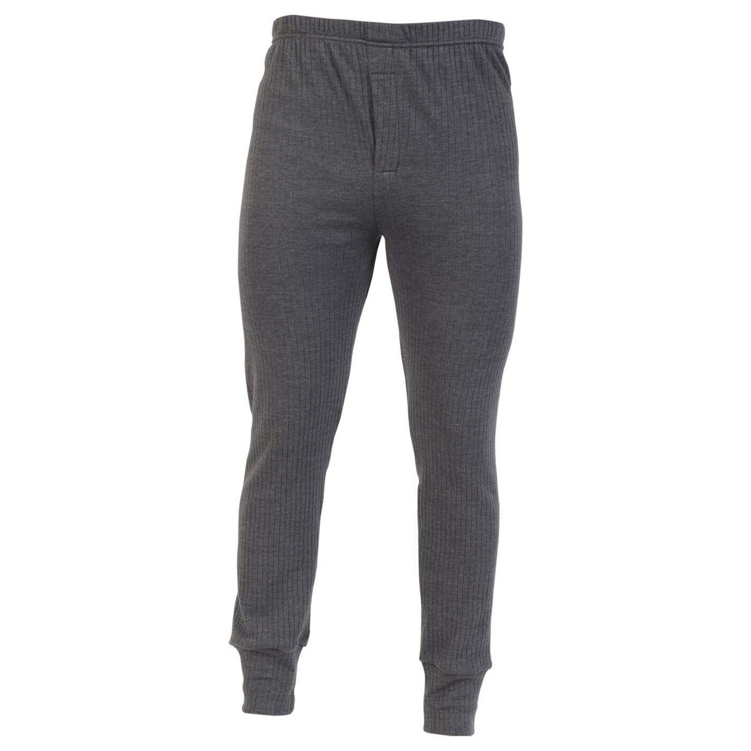 Absolute Apparel Men's Charcoal Thermal Long Johns (2Xl) (Charcoal)