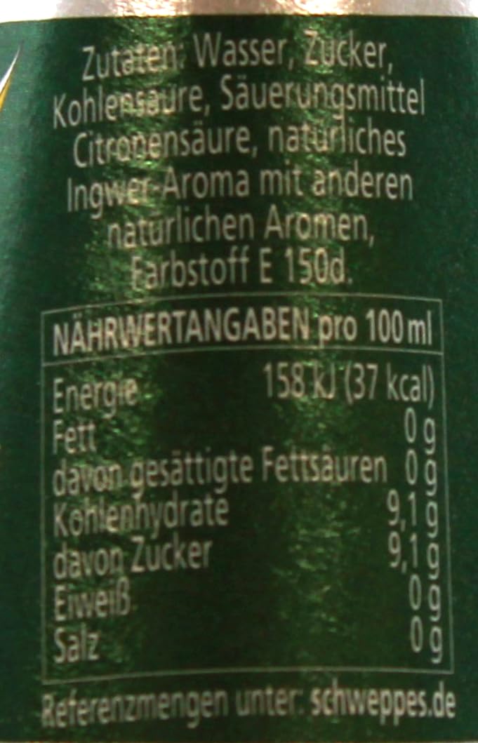 Schweppes American Ginger Ale 24er Pack 24 x 0.2 l MEHRWEG