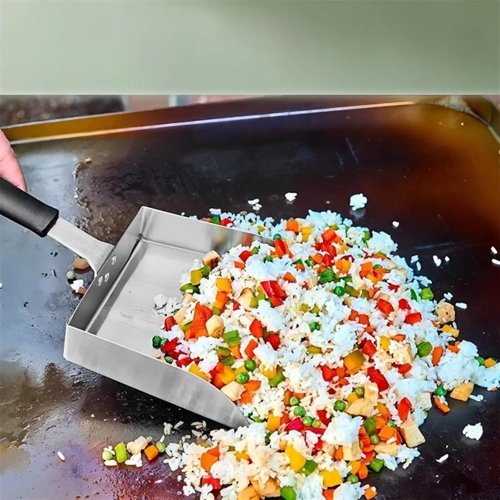 Spatola per alimenti in acciaio inossidabile Spatola per barbecue Piastra Food Mover Pala multifunzionale Utensili per barbecue Accessori da cucina all'aperto
