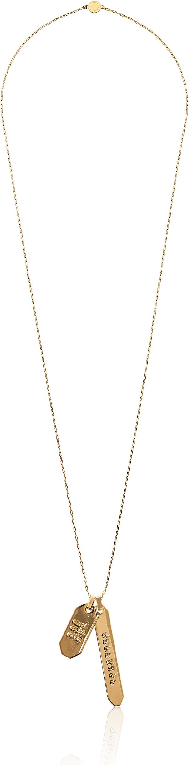 Vince Camuto Meet Me in Paris Tag Pendant Necklace