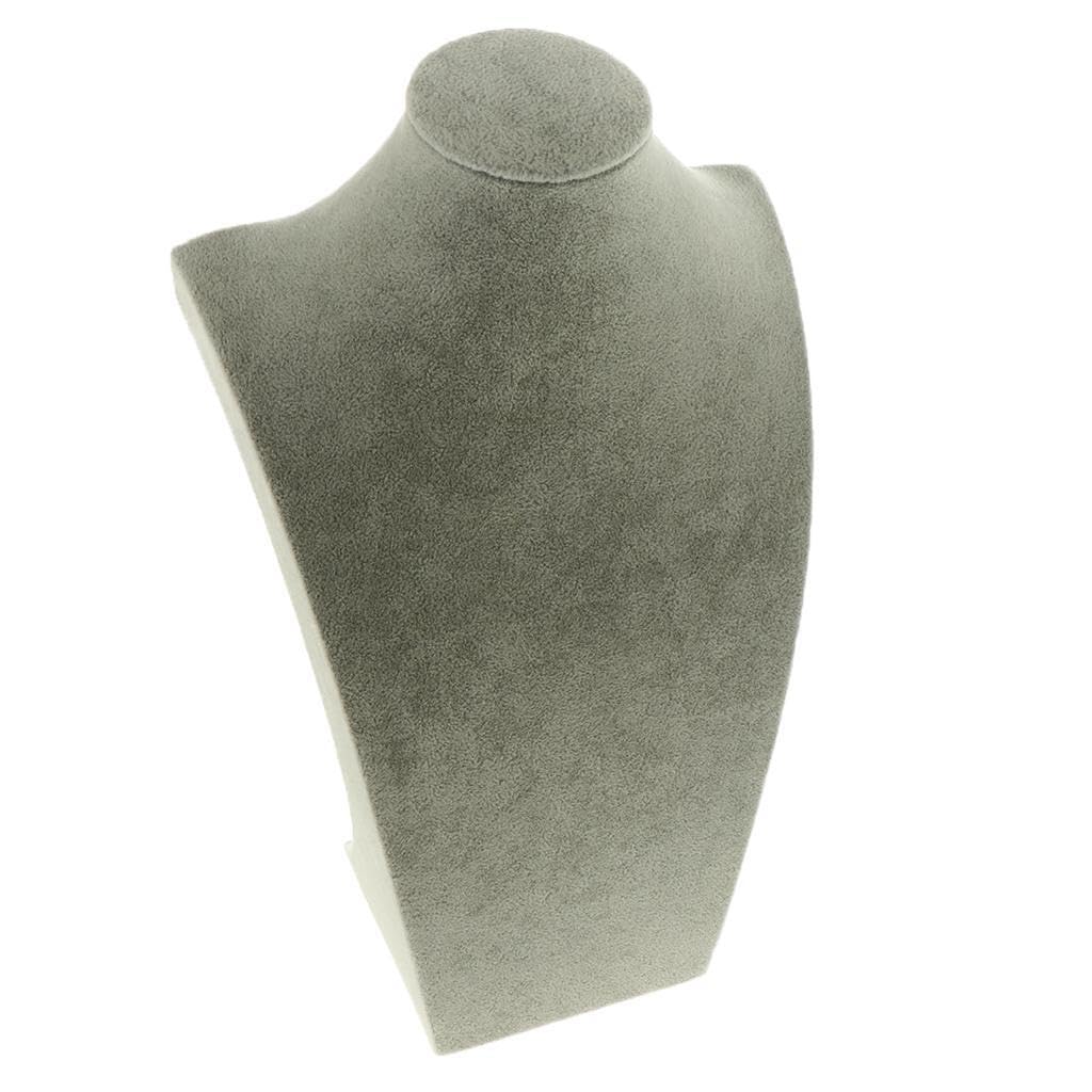 QUXVUIS Velvet Necklace Display Bust Stand Jewelry Organizer For Displaying Jewelry Collection Necklaces Mannequin Holder Stand Pendant Necklace Velvet Display Bust Holder