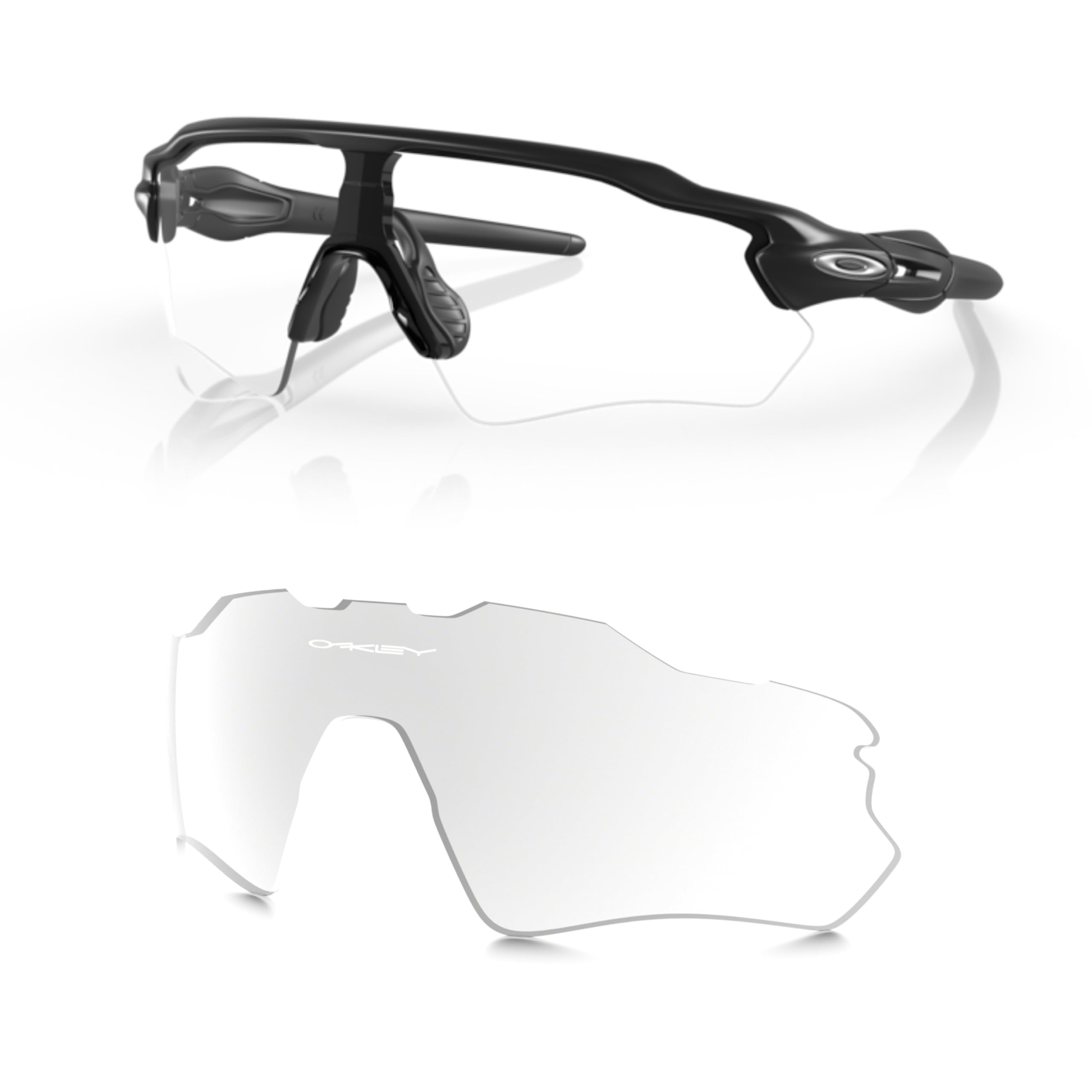 OAKLEY Original Radar EV Path OO9208 PRIZM Replacement Lenses For Men For Women+ Bundle Microfiber Pouch