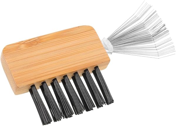 AEIOPRS pulitore per spazzole con manico in legno