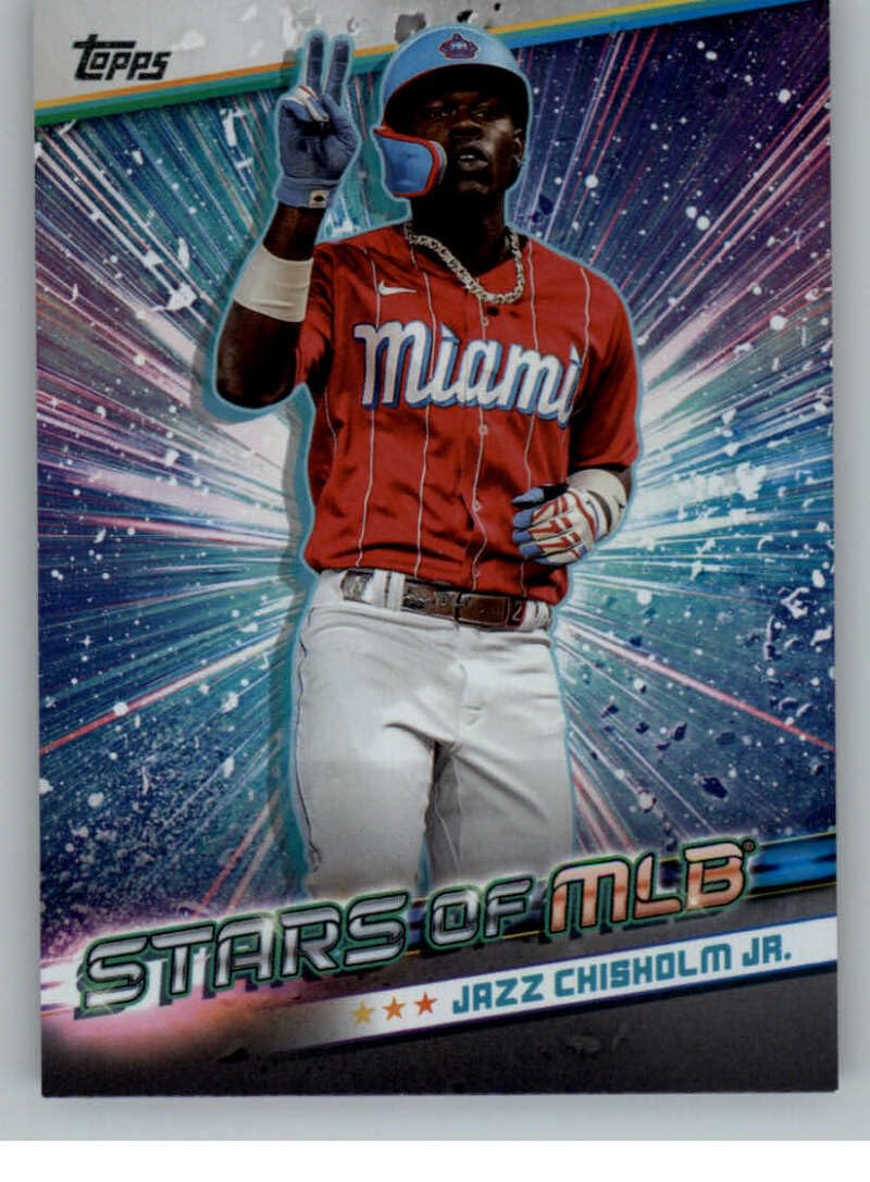 Amazon.com: 2024 Topps Stars of MLB #SMLB-10 Jazz Chisholm Jr