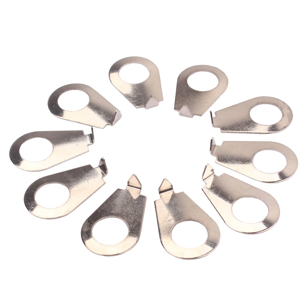 Knob Pointers Compatibile Gibson Manopola Di Controllo Posizione Puntatore Per Potenziometro 10 Pezzi Per Chitarra Elettrica - cromo
