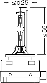 Osram Xenarc Night Breaker 220, D1S, +220% More Brightness, Xenon Headlight Bulb, 66140XN2-2HB, Folding Box (2 Lamps)