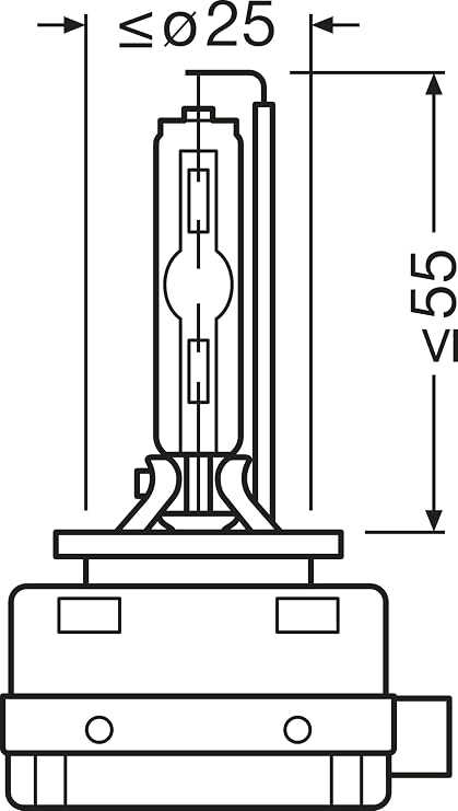 Osram Xenarc Night Breaker 220, D1S, +220% More Brightness, Xenon Headlight Bulb, 66140XN2-2HB, Folding Box (2 Lamps)