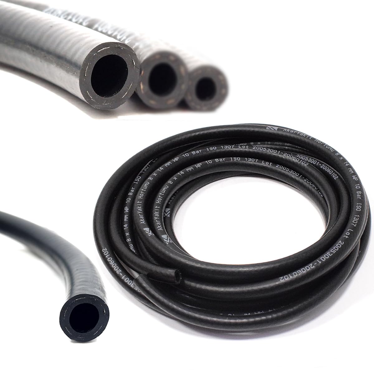 Tubo Gomma NBR Per Auto Tubo Carburante NBR 8.0-13.0 Mm - Per Benzina, Diesel, Olio, Auto, Moto, Barca, DIN 73379 MN 3007 - Foto 2