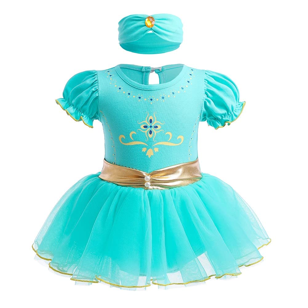 HOIZOSG Baby Girls Princess Costume Birthday Bodysuit Romper Tutu Dress w/Headband Halloween Christmas Party Outfits
